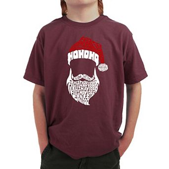 Feliz Navidad Santa Claus - Boy's Word Art T-shirt