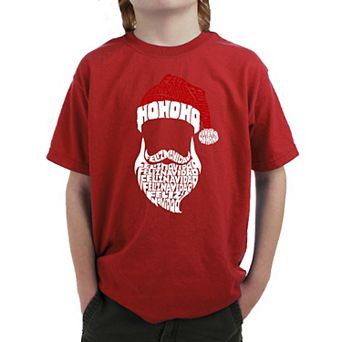 Feliz Navidad Santa Claus - Boy's Word Art T-shirt