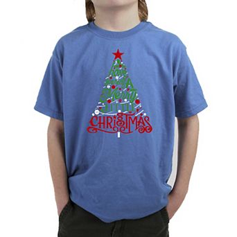 Have Yourself A Merry Little Christmas - Boy's Word Art T-shirt