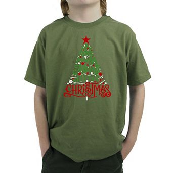 Have Yourself A Merry Little Christmas - Boy's Word Art T-shirt