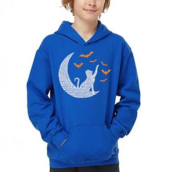 Lunar Bats - Boy's Word Art Hooded Sweatshirt