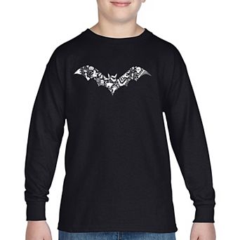 Bat Pics - Boy's Word Art Long Sleeve T-shirt