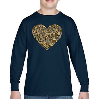 Fall Vibes - Boy's Word Art Long Sleeve T-shirt