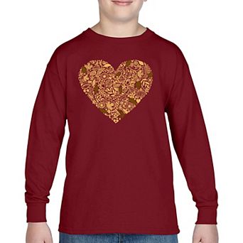 Fall Vibes - Boy's Word Art Long Sleeve T-shirt