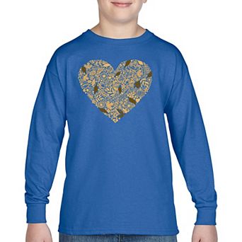 Fall Vibes - Boy's Word Art Long Sleeve T-shirt