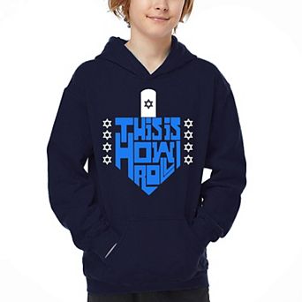 This Is How I Roll - Boy's Word Art Hooded Sweatshirt