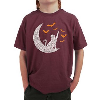 Lunar Bats - Boy's Word Art T-shirt