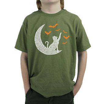 Lunar Bats - Boy's Word Art T-shirt