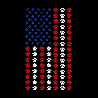Paws Flag - Boy's Word Art T-shirt