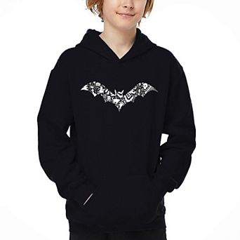 Bat Pics - Boy's Word Art Hooded Sweatshirt