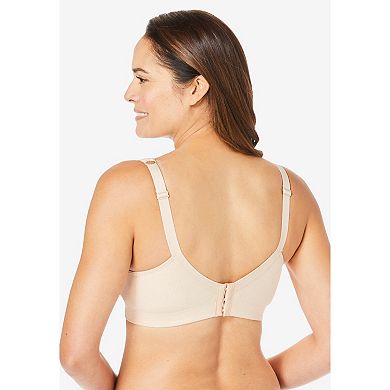 Catherines Women's Plus Size Cotton Comfort Wireless Bra