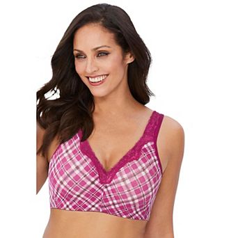Catherines Women's Plus Size Cotton Comfort Wireless Bra