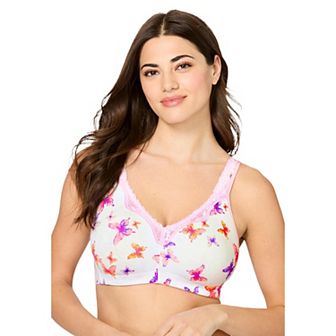 Catherines Women's Plus Size Cotton Comfort Wireless Bra