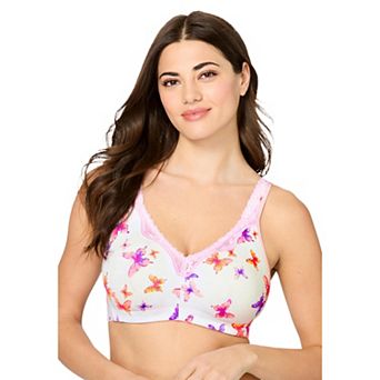 Catherines Women's Plus Size Cotton Comfort Wireless Bra