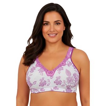 Catherines Women's Plus Size Cotton Comfort Wireless Bra