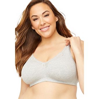 Catherines Women's Plus Size Cotton Comfort Wireless Bra