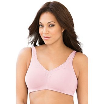 Catherines Women's Plus Size Cotton Comfort Wireless Bra