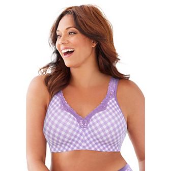 Catherines Women's Plus Size Cotton Comfort Wireless Bra