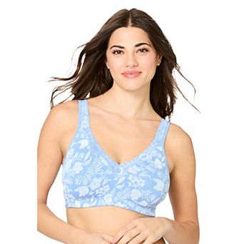 Catherines Women's Plus Size Cotton Comfort Wireless Bra