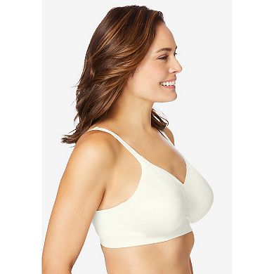 Catherines Women's Plus Size Wireless Back Smoothing Bra