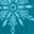 Dark Turq Snowflakes