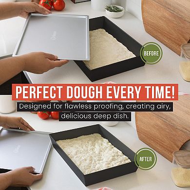 Chef Pomodoro Authentic Detroit-Style Pizza Pan Lid (Lid 14 x 10 inch)