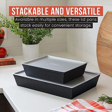 Chef Pomodoro Authentic Detroit-Style Pizza Pan Lid (Lid 14 x 10 inch)