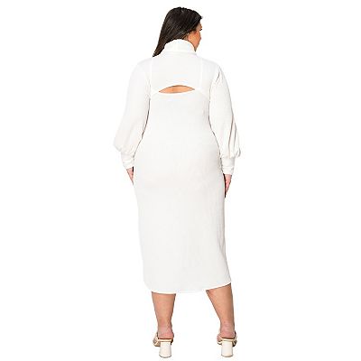 halter sweater dress WinWin Open Back Halter Sweater Dress (S-L)