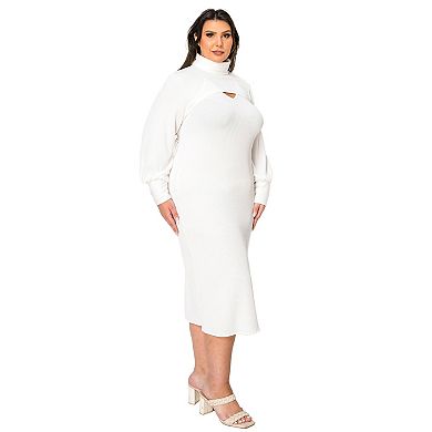 Plus Size Aster Two Piece Sweater Dress Set