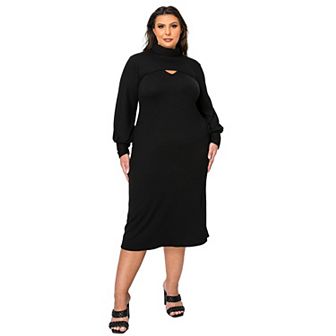 Plus Size Aster Two Piece Sweater Dress Set