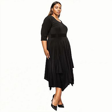 Plus Size Shay Handkerchief Hem Dress