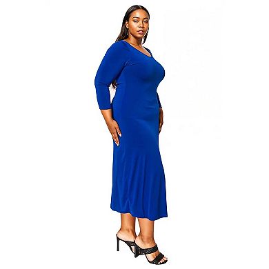 Plus Size Ashe Scoop Neck Maxi