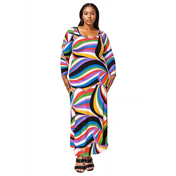 Ezra Wrap Maxi Dress Dusty Blue
