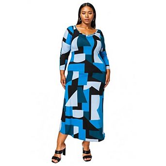 Plus Size Ozean Azul Maxi Dress