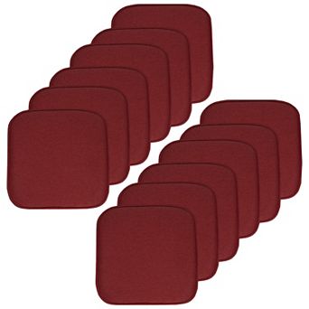 Sweet Home Charlotte Jacquard Cover Memory Foam Chair Cushion 12-Pack