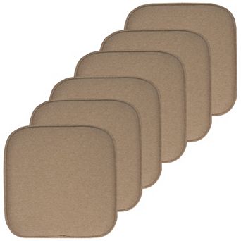 Sweet Home Charlotte Jacquard Cover Memory Foam Chair Cushion 6-Pack