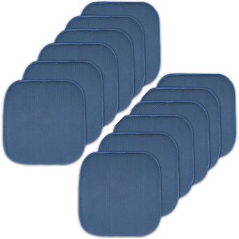 Sweet Home Memory Foam Honeycomb Non-Slip Chair Cushion 12-Pack