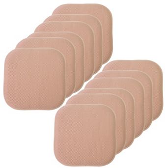 Sweet Home Memory Foam Honeycomb Non-Slip Chair Cushion 12-Pack