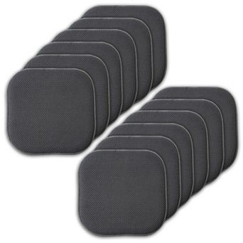 Sweet Home Memory Foam Honeycomb Non-Slip Chair Cushion 12-Pack