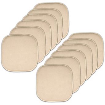 Sweet Home Memory Foam Honeycomb Non-Slip Chair Cushion 12-Pack
