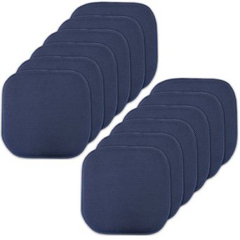 Sweet Home Memory Foam Honeycomb Non-Slip Chair Cushion 12-Pack