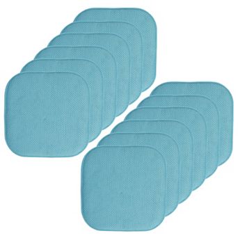 Sweet Home Memory Foam Honeycomb Non-Slip Chair Cushion 12-Pack