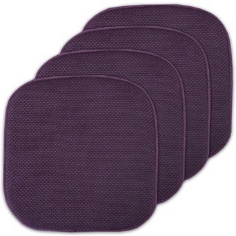 Sweet Home Memory Foam Honeycomb Non-Slip Chair Cushion 4-Pack