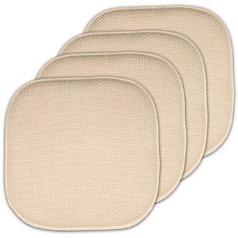Sweet Home Memory Foam Honeycomb Non-Slip Chair Cushion 4-Pack