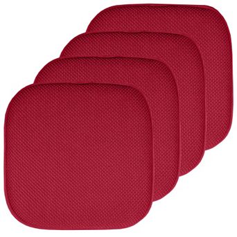 Sweet Home Memory Foam Honeycomb Non-Slip Chair Cushion 4-Pack