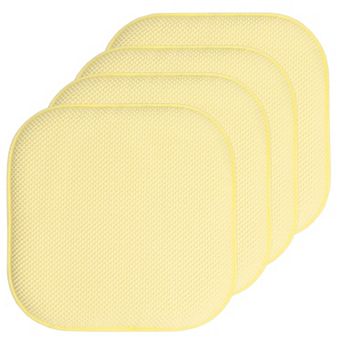 Sweet Home Memory Foam Honeycomb Non-Slip Chair Cushion 4-Pack
