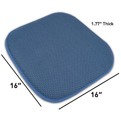 Sweet Home Memory Foam Honeycomb Non-Slip Chair Cushion 6-Pack