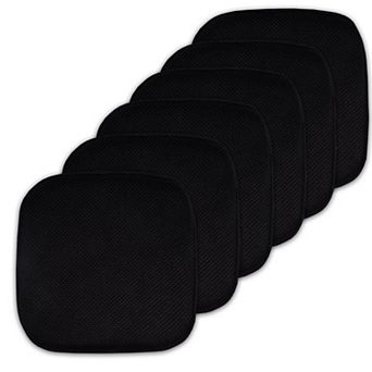 Sweet Home Memory Foam Honeycomb Non-Slip Chair Cushion 6-Pack