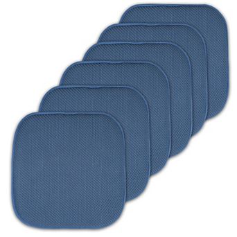 Sweet Home Memory Foam Honeycomb Non-Slip Chair Cushion 6-Pack