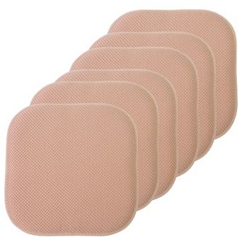 Sweet Home Memory Foam Honeycomb Non-Slip Chair Cushion 6-Pack